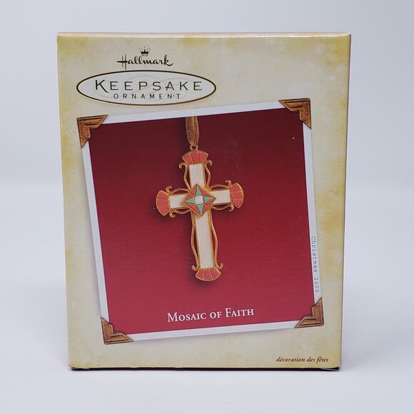 2005 Hallmark Mosaic of Faith Handcrafted Keepsake Christmas Holiday Ornament - Picture 1 of 10